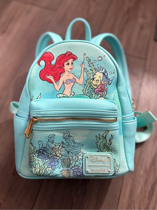 Loungefly Handbags - Disney Loungefly The Little Mermaid Kiss The Girl Mini Backpack Exclusive Tote